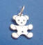 sterling silver teddy bear wedding cake ribbon pull charms for your bridesmaid charm cake