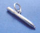 sterling silver writing pen charm