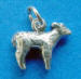 sterling silver 3-d lamb charm
