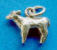 sterling silver 3-d lamb charm