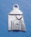 sterling silver house charm