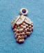 sterling silver grapes charm