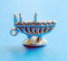 sterling silver 3-d menorah charm