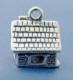 sterling silver 3-d house charm