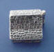 sterling silver 3-d log cabin charm