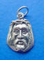 sterling silver face of Jesus wearing a crown of thorns charm