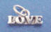 sterling silver love charm