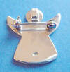 notice the back of this sterling silver angel pin - it can also be worn as a pendant