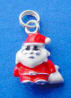 sterling silver santa charm with red enamel suit, white enamel beard and bag