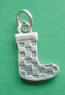sterling silver christmas stocking charm