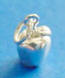 sterling silver apple charm
