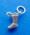 sterling silver small christmas stocking charm