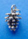 sterling silver pinecone charm