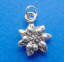 sterling silver poinsettia charm