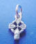 sterling silver small celtic cross charm