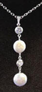 coin pearls and cubic zirconias