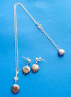 2-piece jewelry set of a single coin pearl necklace and earrings - a beautiful bridesmaid's jewelry set.