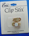 E'arrs Clip Stix in gold tone convert pierced earrings into clip earrings