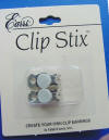 E'arrs Clip Stix - convert pierced earrings into clip earrings - silver plated