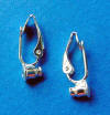 Silver (not sterling silver) pierced earring converters