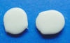 soft white rubber comfort pads for clip earrings