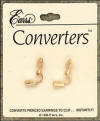 E'arrs Converters convert pierced earrings into clip earrings.