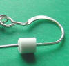 white frenchwire earring safety keepers