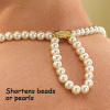 Use this necklace adjuster when you want to shorten a strand of pearls or beads
