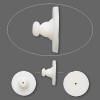soft white rubber earnut comfort clutches for heavy earrings