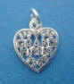 sterling silver grandmother heart charm