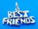sterling silver best friend charms