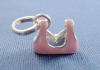 sterling silver 3-d pink enamel Links of London Booby-Trap bra charm