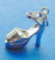sterling silver clog high heel shoe charm