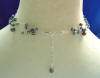 Sterling silver 2" necklace extender on the back of the illusion necklace