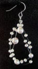 double-strand pearl illusion earrings for your wedding