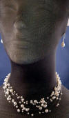 10-strand floating illusion freshwater pearl necklace and earrings