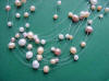 multi-color pearl illusion necklace