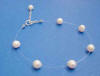 bridesmaid single strand pearl illusion bracelet
