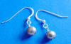 sterling silver bridesmaid's pearl earrings