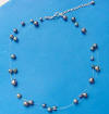 double-strand black pearl illusion necklace