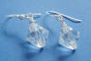 sterling silver large crystal earrings