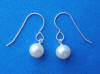 bridesmaid sterling silver frenchwire freshwater pearl earrings