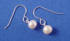 bridesmaid pearl earrings