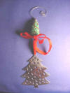 my christmas tree ornament hanger pictured here with a sterling silver christmas tree ornament