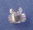 large hole european style sterling silver crab bead