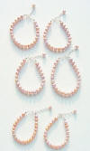 beautiful pink pearl bracelets for bridesmaids and flowergirls