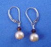 champagne pearls with mocca crystals
