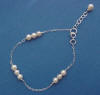 Sterling silver freshwater pearl bracelet