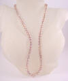 pink pearl necklace made from christening bracelet