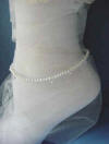 pearl with crystals anklet
